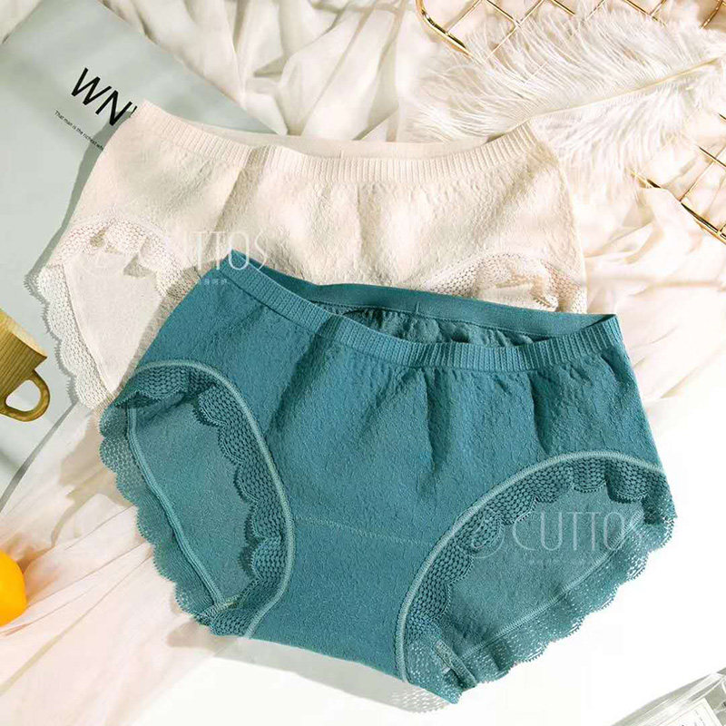 Qidozi underwear women's comfortable 2584 seamless cotton bottom crotch 2020 new midsole waist one-piece Japanese girl