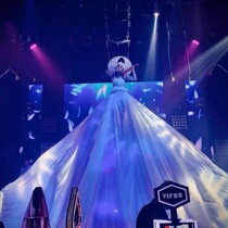 National Day bar gogo costumes long skirt atmospheric high-altitude party theme show dance team ds costumes