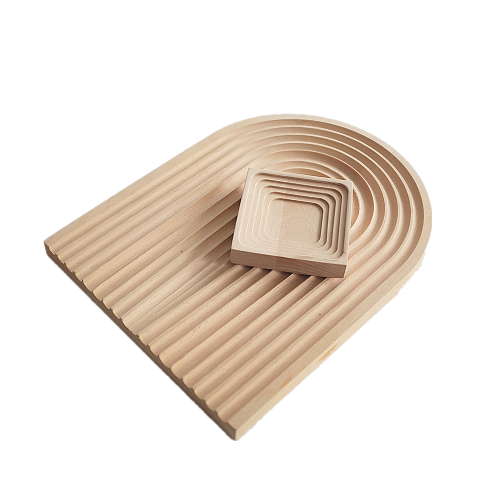 Aromatherapy from natural wood, storage system, afternoon tea, dinner plate, cutting board, wave pattern, bread