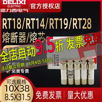 Delixi RT14 RT18 RT19 cylinder fuse ro15 core fuse 10*38 RT28N