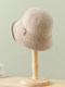 Hat women's autumn and winter new Japanese retro woolen hat winter warm fisherman hat French elegant hat