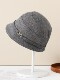 Hats for women in spring, autumn and winter new Korean style fisherman hats, simple and fashionable face-showing small versatile simple casual travel hats