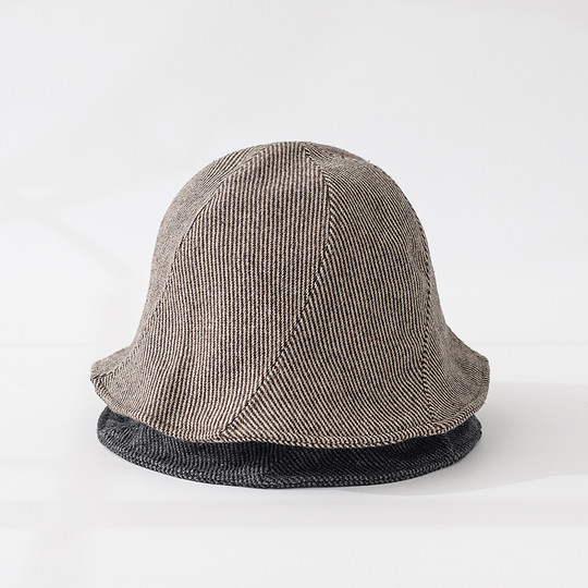 Fisherman Hat Women's Autumn and Winter Korean Style Trendy Versatile Plain Face Showing Small Basin Hat Casual Literature and Art Retro Bucket Hat