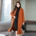 Dày và ấm 2017 phiên bản mới của Hàn Quốc của áo khoác cashmere đuôi cá của phụ nữ eo giữa và áo khoác len mỏng - Áo len lót đôi Áo len lót đôi