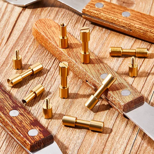 Латунный замок, нож из нержавеющей стали, DIY