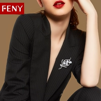 FENY đơn giản khí quyển trâm nữ trâm ngày Hàn Quốc phiên bản cardigan coat pin khăn choàng khóa với các phụ kiện ghim cài cổ áo sơ mi nam