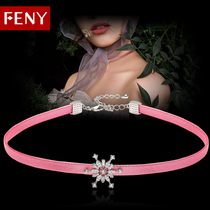 FENY neck chain Women Short Lock Bones Day Korea Personality Collar Chocker Neck Strap Dress Summer Accessories