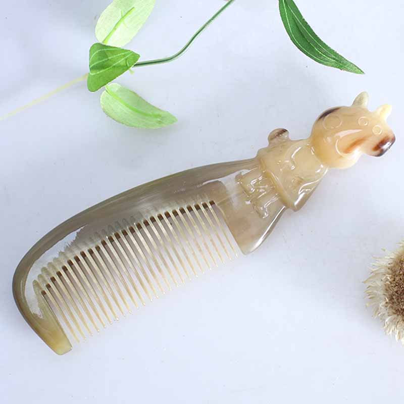 Snow Sea Bull Horn White Yak Horn Piggy Page Horn Comb