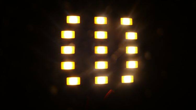 7 5w warm white 15 light LED grille spotlight light plate 15V aluminium base plate LED light bulb tray LED light plate