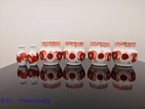 High white porcelain hemp bird hemp material hand-painted landscape bird food jar bird cup bird jar porcelain bowl cup Jingdezhen bamboo birdcage accessories