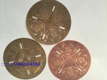 Brass red chin bamboo cage 17cm cover top cover cage top