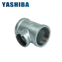 Galvanized pipe tee variable diameter replacement core inner wire flange double wire joint air pipe head reducing tee large head Iron tee