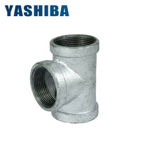 Iron tee variable diameter galvanized pipe quick connection tee elbow positive tee water pipe galvanized water pipe Iron joint tee