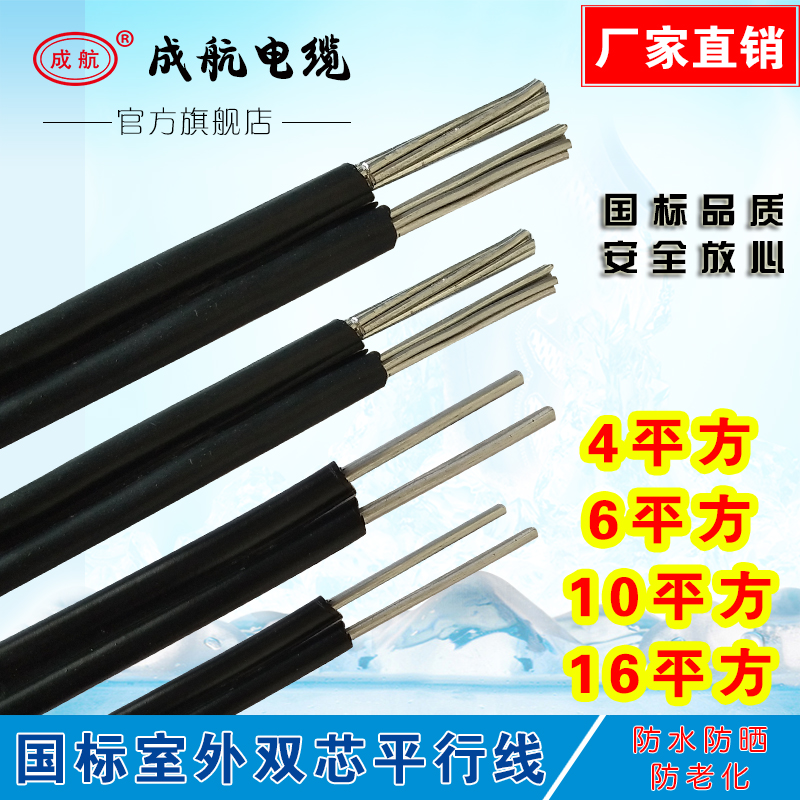 Aluminum Wire 2 Core 4 6 10 16 Square BLVVB Parallel Double Core Anti-aging Guan Aluminum Wire