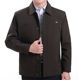 Trung niên và già áo khoác nam giới thường của mùa xuân mùa thu đang lớn ve áo jacket nam cha đầu mặc đơn giản của nam giới