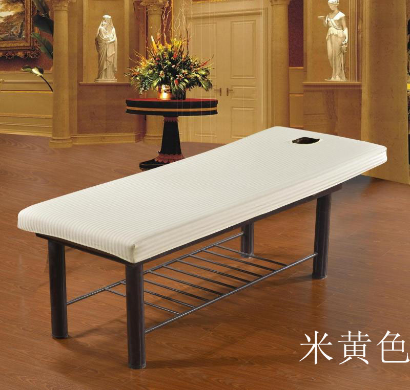 Vẻ đẹp giường đặc biệt pad giường với lỗ bông sọc đẹp giường ngủ đàn hồi giường massage đàn hồi - Trang bị Covers 	ga giường bo chun