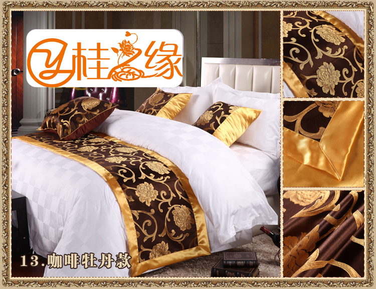 Khách sạn giường cờ khăn cuối giường châu Âu trang sức sang trọng câu lạc bộ giường nệm nhỏ gọn khách sạn bao gồm giường ngủ cuối pad - Trải giường drap giường mát lạnh