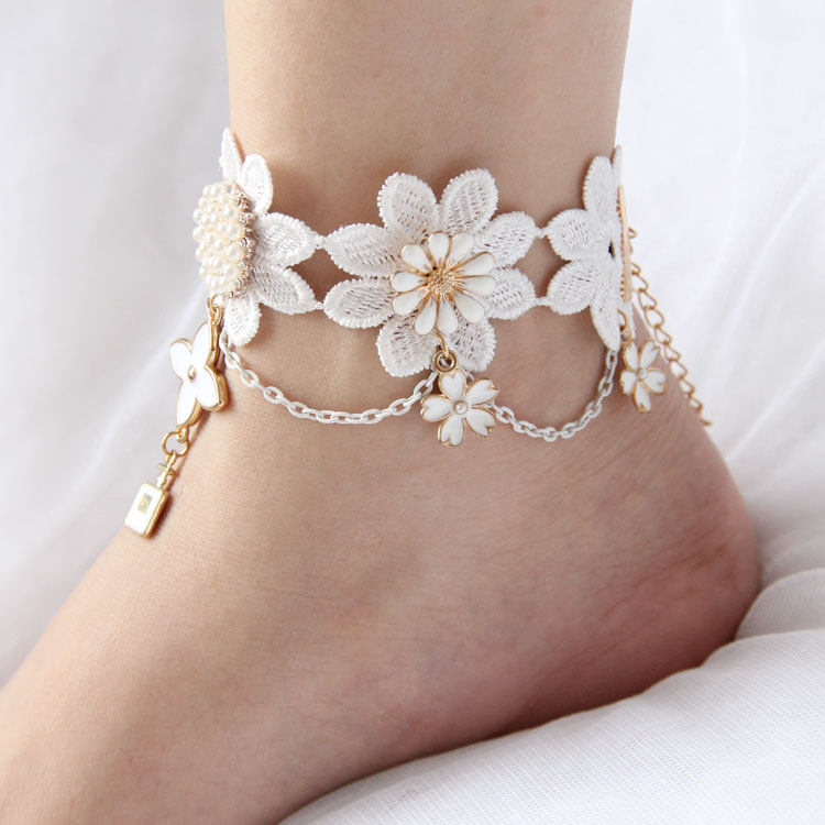 Bracelet de cheville Femme OTHER   en Dentelle - Ref 3102362 Image 1