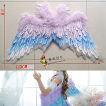 Wings love live cosplay female white Valentines Day South Bird Angel Wings With Light Wings