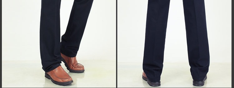 Mùa thu và mùa đông dày cotton miễn phí quần trung niên nóng bỏng cao eo cao thẳng thẳng lỏng lẻo cộng với quần nhung của cha quần jean nam đẹp