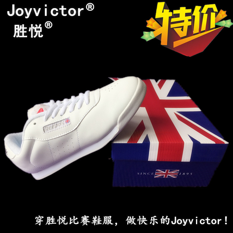 Sharp Run Reebok Professional Competitive Bodybuilding Competition Shoes Cheerleading Shoes Cheerleader small white shoes Jump training special