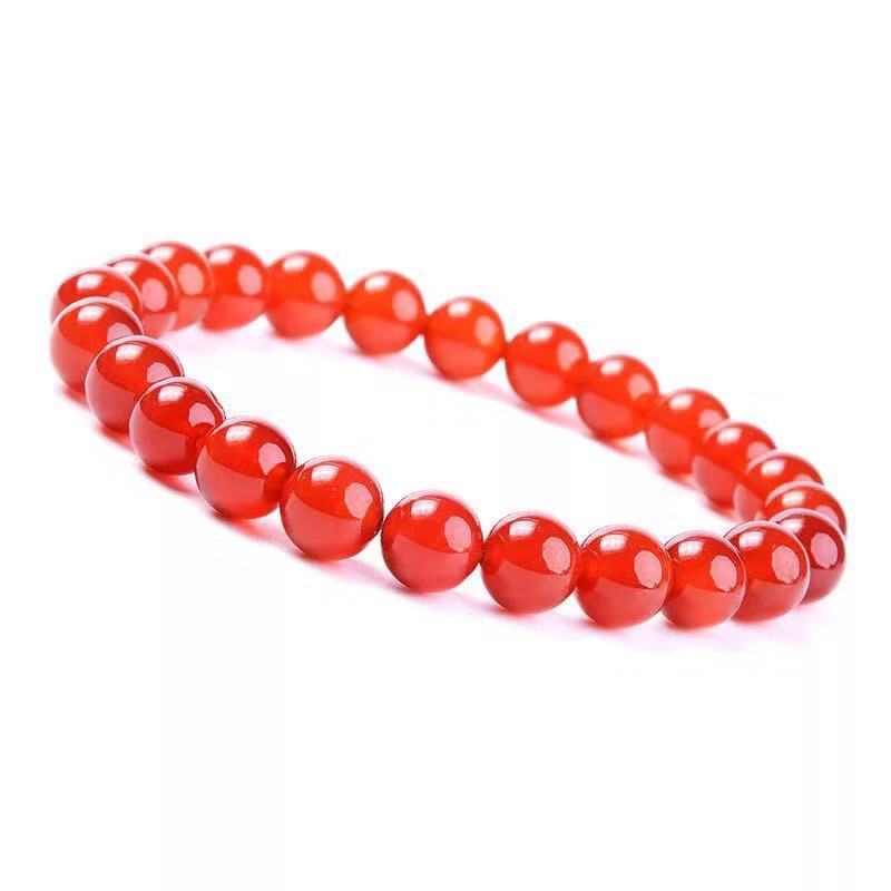 Vòng tay mã não đỏ gia đình nữ vòng tay nữ ngọt ngào năm nay vòng tay đơn giản - Vòng đeo tay Clasp vòng phong thuỷ