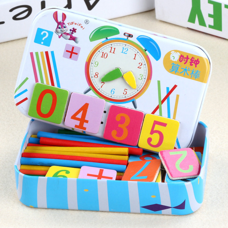 Magnetic children count number of sticks Number of sticks Digital stick Arithmetic Stick Elementary School Kids Toy Kindergarten Plus Subtraction