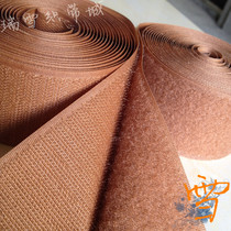 Brown Army Green Velcro Sewing Sticking Strap 2 5cm Female Sticker No Adhesive Clothing Shoes and Hats Stickers