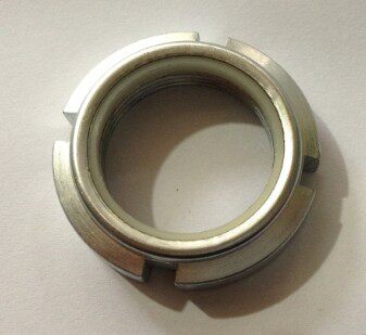 Nylon locking round nut M30*1 5 Outer diameter 44mm Height 10 9mm4 slots