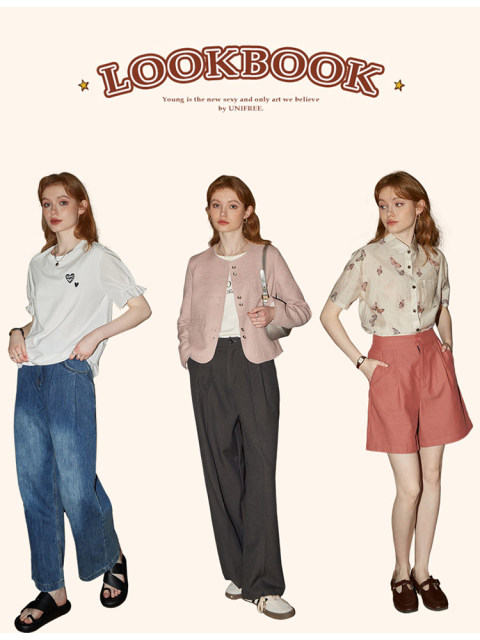 [Clearance Collection] Women's Spring and Autumn 2025 New Sweatshirts, Shorts, Short-Sleeve T-Shirts (Accessories Not Included)