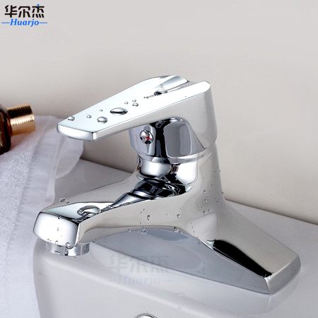 Hualger copper stage basin tap hot and cold tap face basin tap double bore tap H410