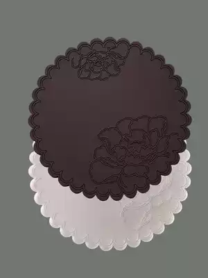 Creative coaster round soft glue anti-hot bowl mat tea cup mat simple European insulation mat non-slip table mat Hotel