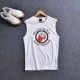 Đấm đấm màu sắc nặng nề set đồ tre nhẹ tay cotton nam vest vest mát mẻ T192061 - Áo vest cotton ao ghi le