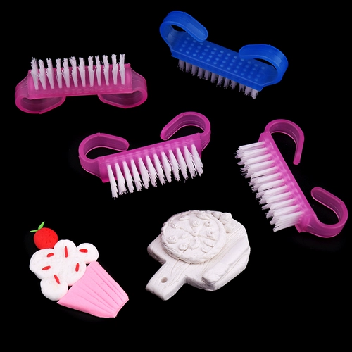 Кисть с текстурой рога, кисть с плюшевой щетиной, сверхлегкая смоляная глина, глина для торта, плюшевая игрушка для изготовления животных, камень, пластиковая глина