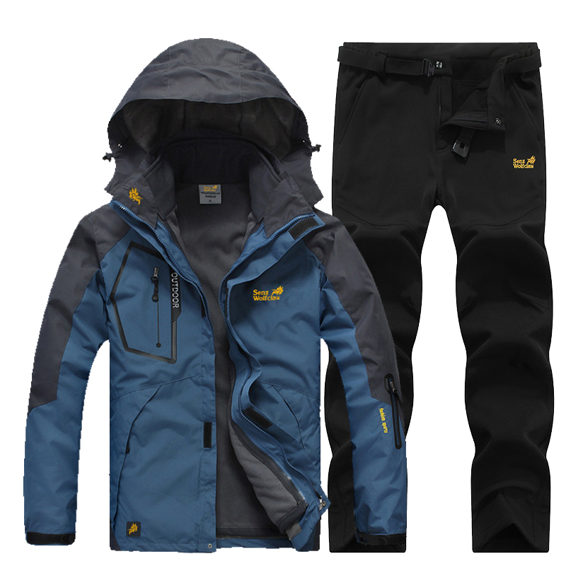 Winter tide brand stormtrooper men's and women's three-in-one two-piece thick breathable windproof warm mountaineering ski suit package