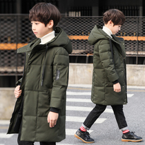 Childrens clothing boys cotton-padded clothes 2021 new autumn and winter clothes boys middle-aged and older childrens cotton-padded clothes Korean version winter warm cotton-padded jacket tide