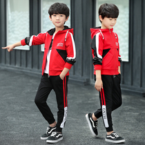 Childrens clothing boys spring clothes 2021 new student suits big boys Korean version spring and autumn childrens sports clothes tide