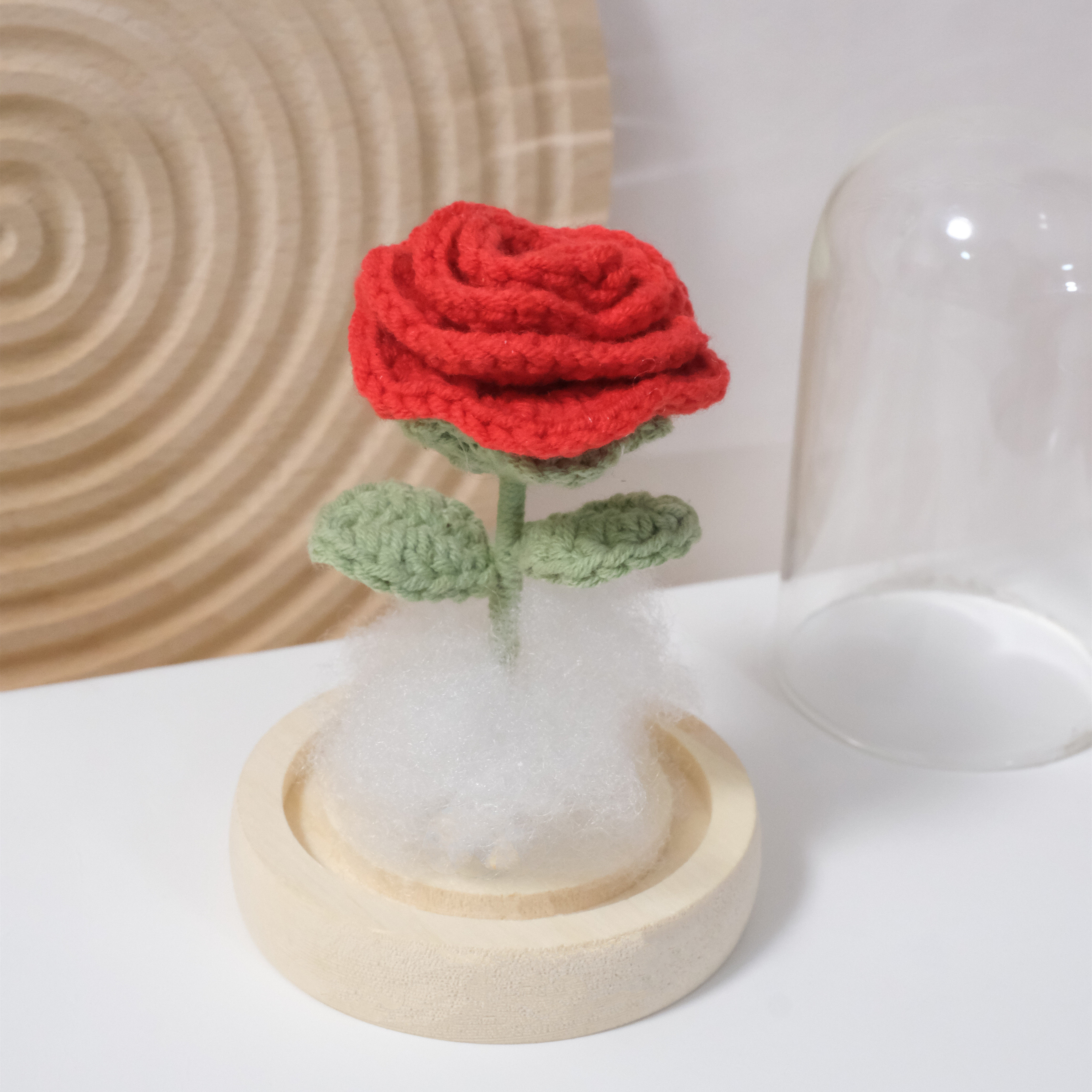 Little Prince Rose Rose Hairy Handmade Handmade Hook Couple Gift