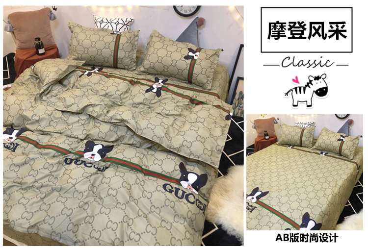 Red Tide mạng thương hiệu sinh gia đình bốn chic1.5 / 1.8 / 2.0 1.2 sinh viên ký túc xá ba mảnh vải quilt - Bộ đồ giường bốn mảnh bộ chăn ga gối