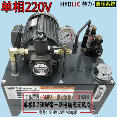 Single-phase 220V hydraulic station 1 5KW 2 2KW 0 75KW pumping station system household two-phase electricity can work continuously