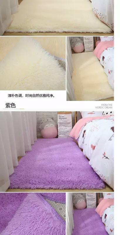 Thảm ký túc xá sinh viên đại học thảm đầu giường phòng ngủ đầy đủ các khâu dễ thương tatami chống ẩm thấm nước chăn sinh viên - Thảm
