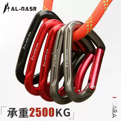 Outdoor climbing rock climbing fast hanging straight door curved door steel wire door fast hanging safety buckle hammock adhesive hook protection equipment