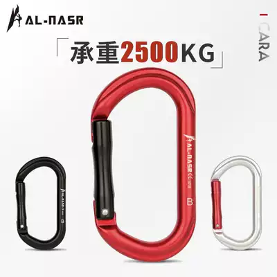 Outdoor O-shaped quick-hanging mountaineering climbing straight door quick hook load-bearing main lock safety hook protection equipment