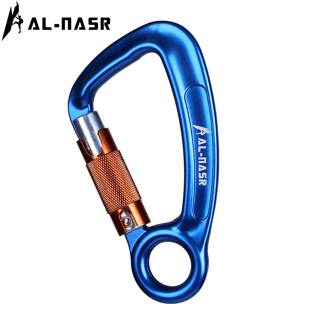 Arnas three-stage automatic lock D-lock Climbing downhill outdoor equipment fast hanging flying Lada safety main lock