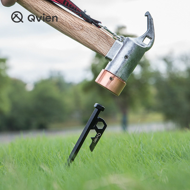 🔥露营神器！Qvien多功能营地锤，让你轻松搞定一切！揳-露营锤-淘宝好物网