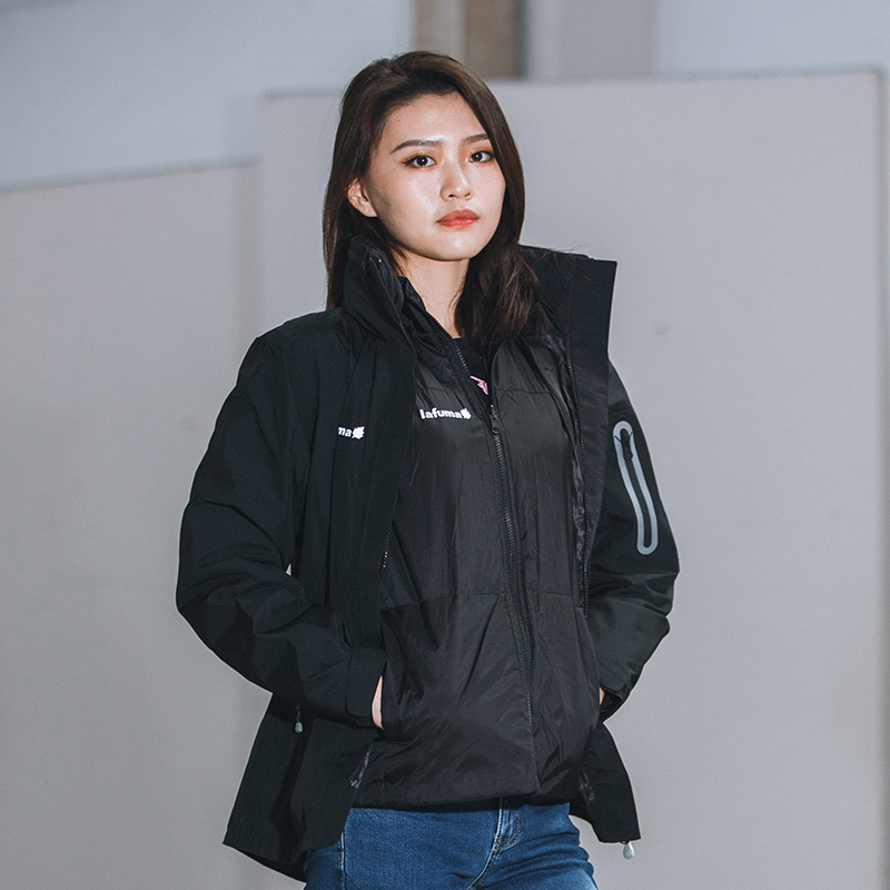 Lafuma Gore-Tex Women's Windproof P Cotton Three-In-One Motorcycle Warm Jacket