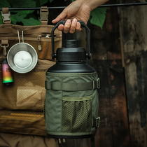 Universal outdoor portable sports insulated kettle stainless steel ice bucket protective cover single piece pullable nylon material