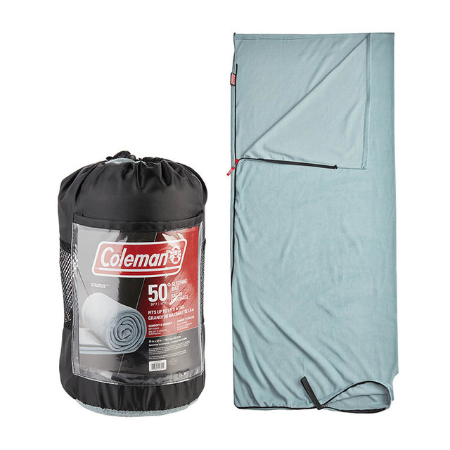 COLEMAN/Coleman camping fleece envelope ຖົງນອນສໍາລັບຜູ້ໃຫຍ່ສາມາດ spliced ​​​​ເພື່ອປ້ອງກັນຝຸ່ນແລະຊັ້ນນອກເພື່ອເພີ່ມຄວາມອົບອຸ່ນ