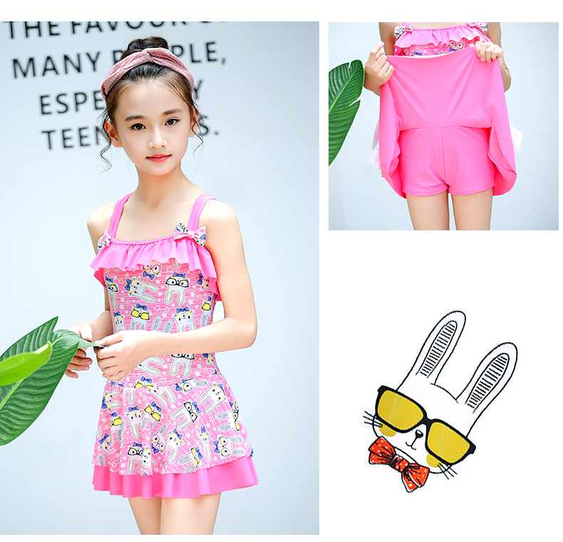 Đồ bơi trẻ em Mai Sige bé gái lớn công chúa nhỏ váy một mảnh váy học sinh chống nắng dễ thương - Bộ đồ bơi của Kid đồ tắm cho bé