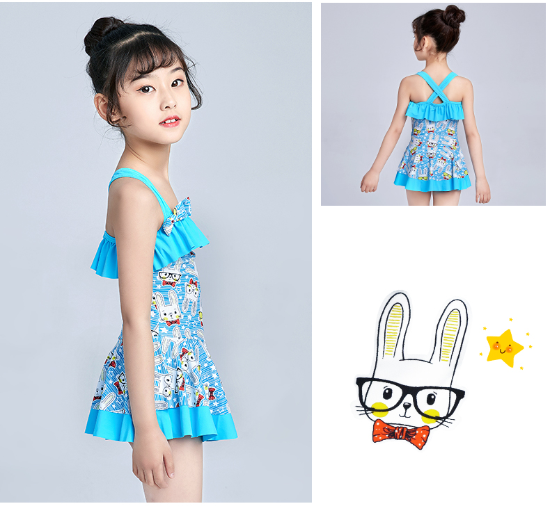 Đồ bơi trẻ em Mai Sige bé gái lớn công chúa nhỏ váy một mảnh váy học sinh chống nắng dễ thương - Bộ đồ bơi của Kid đồ tắm cho bé